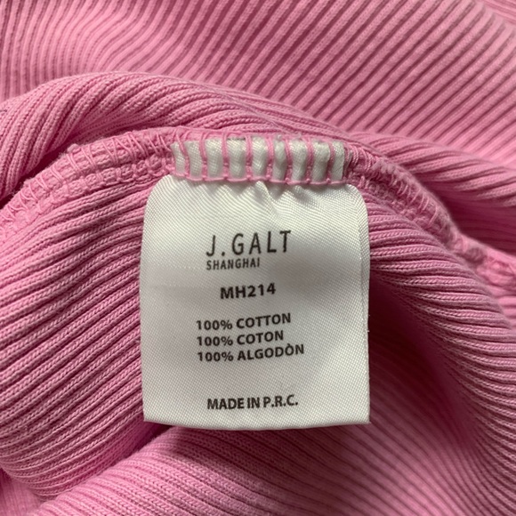 J Galt rib knit cotton button front too - Picture 4 of 4
